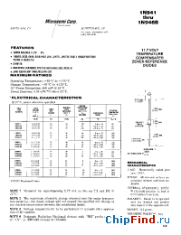 Datasheet JAN1N941B-1. manufacturer Microsemi